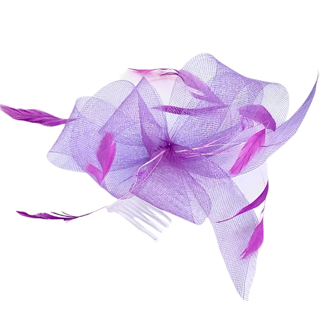 Purple Pop Mesh Headpiece