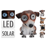 Small Cute Dog Ornaments Led Solar Powered Lights Garden Patio Lights