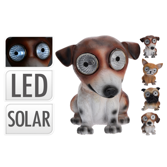 Small Cute Dog Ornaments Led Solar Powered Lights Garden Patio Lights