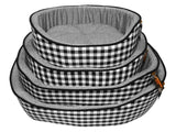 Republic of Pet McClean Black Checkerboard Dog Bed