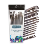 Elements - 12 Mixed Media Brush Set