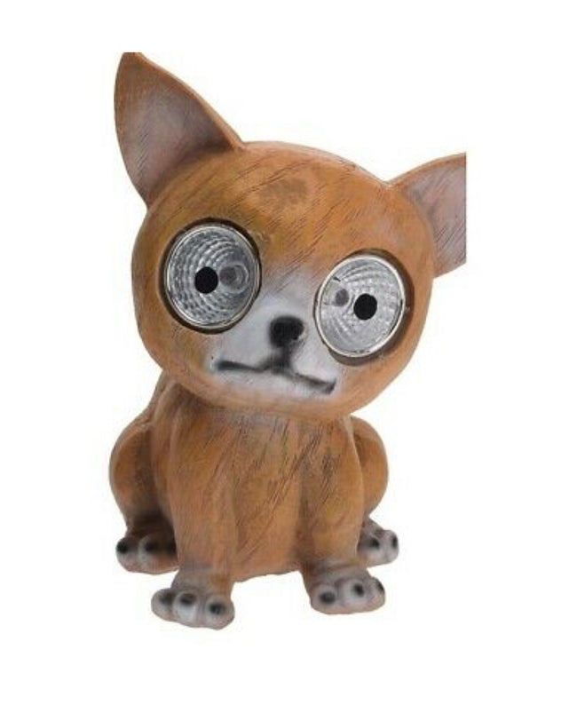 Small Cute Dog Ornaments Led Solar Powered Lights Garden Patio Lights