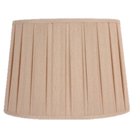 Pleated Lamp Shade Reversable Beige