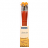 Elements Set of 5 Long Handle Acrylic Brushes