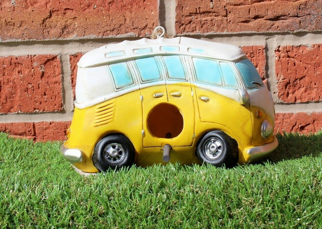 Hanging mini car bird house