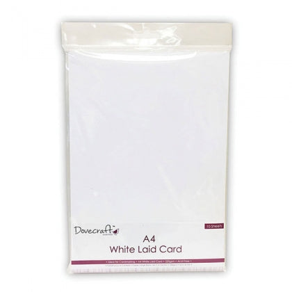 A4 White Laid Card 220gsm 10Shts