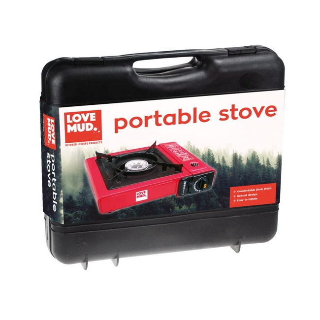 Portable Camping Gas Stove Carry Case Gas Cooker Aluminium Burner Outdoor Oven 2.2kw