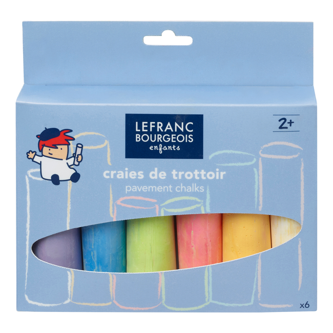 L&B Edu Street Chalks Set Of 6