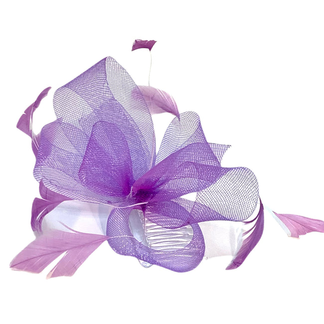 Purple Mesh Headpiece