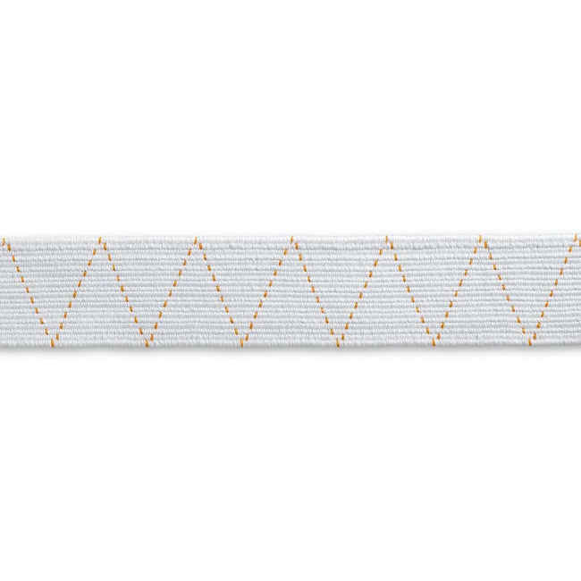 Standard elastic, 25mm, white, 1m