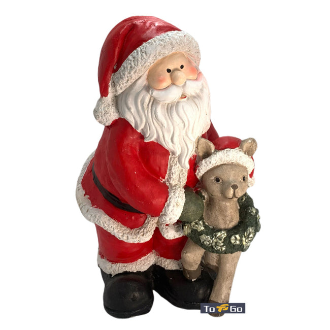 Christmas Santa & Deer Decoration
