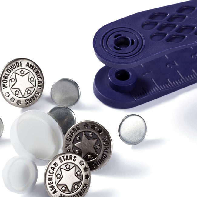 Prym Non-sew jeans buttons American star 17mm