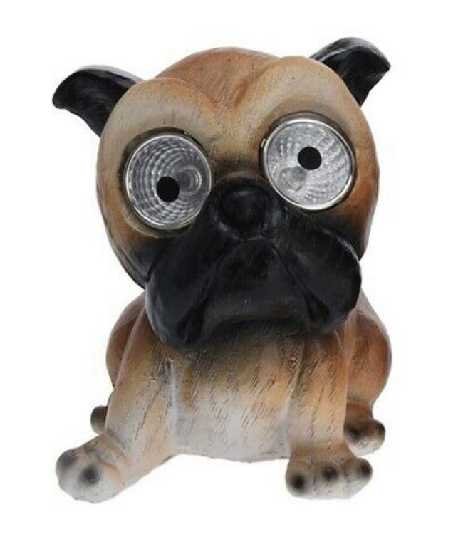 Small Cute Dog Ornaments Led Solar Powered Lights Garden Patio Lights