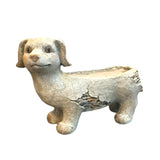 Garden decor Dog flower pot planter