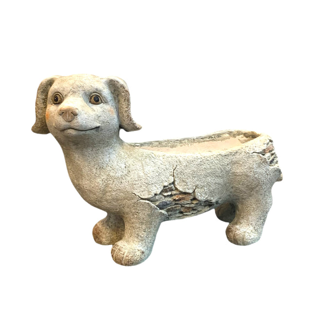 Garden decor Dog flower pot planter