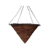 Local Rattan Hanging Basket Square 12"