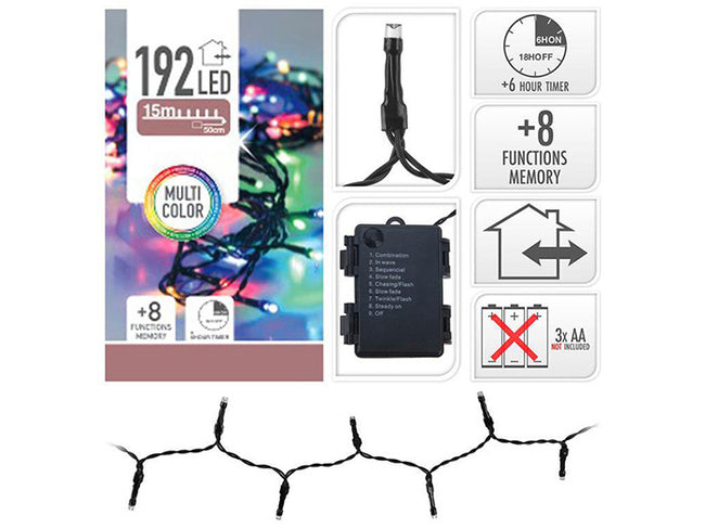 192 Led 14.5M Christmas Light Multi Color