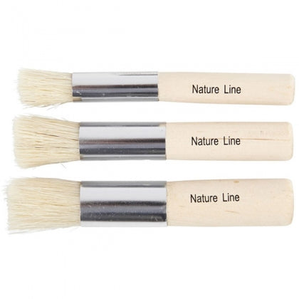 Stencil brushes 11+14+17 mm 3 asstd