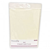 A4 Cream Laid Card 220gsm 10 Shts