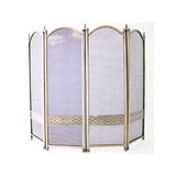 De Vielle Heritage Celtic Collection 4 Fold Fire Screen