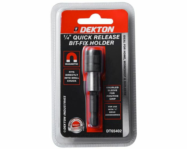DEKTON 1/4 Inch Quick Release Bit-fix Holder