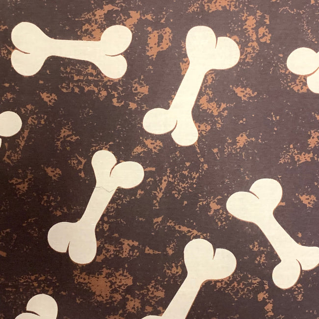 Dog Bed Small Bone Print