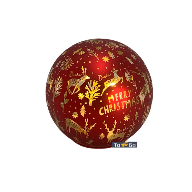 Christmas Led Balls Red