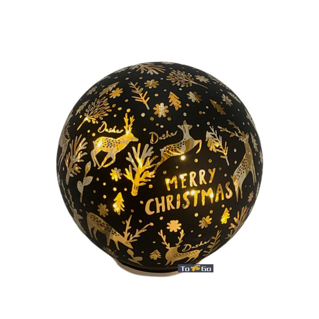 Christmas Led Balls Black