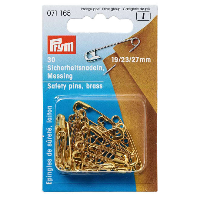 Safety pins 19/23/27mm assorted
