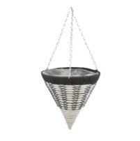 Emie Shan All Weather Hanging Basket Cone 12"