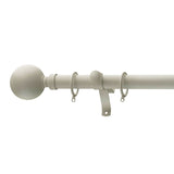 Crown Curtain Tracks Viscount 28mm Pole Brushed Steel 320cm