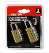 Dekton 2pc COMBINATION PADLOCKS