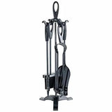 De Vielle Black Tear Drop 5 Piece Companion Set