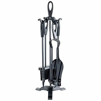 De Vielle Black Tear Drop 5 Piece Companion Set