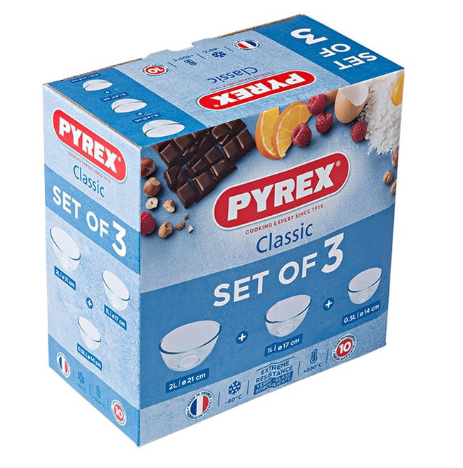 Pyrex Classic Bowl Set -3 pieces