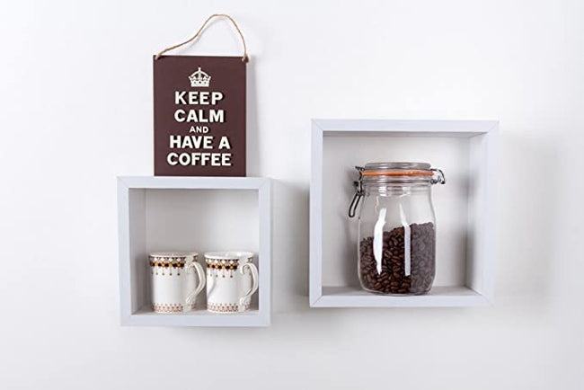 Core Products Set of 2pc cube shelf kit - white