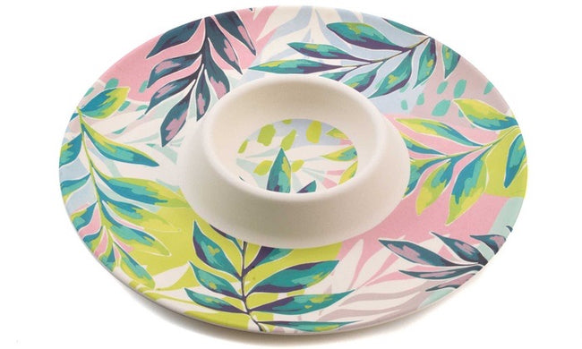 CAMBRIDGE Eco Friendly Bamboo Dinnerware Chip N Dip Tray