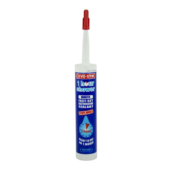 Evo-Stik 1 Hour Shower Sealant White 310ml