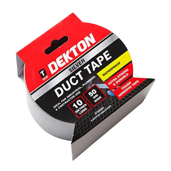 DEKTON 50MM X 10M SILVER CLOTH DUCT TAPE