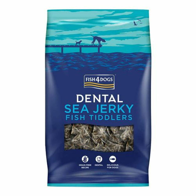 Fish4dogs DENTAL SEA JERKY Fish Tiddlers snack