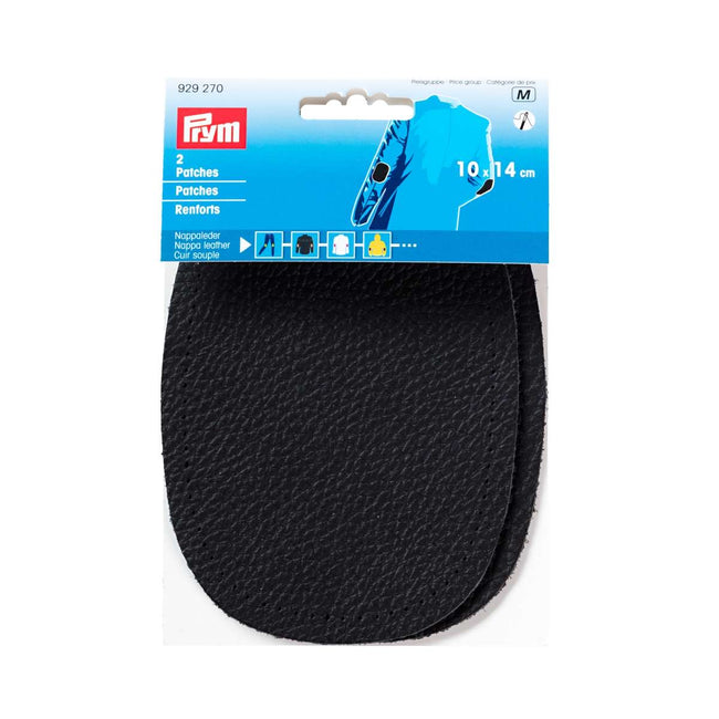 Sew-on nappa leather patches 10 x 14cm