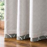 Orla Kiely House Linear Stem Silver Eyelet Curtains