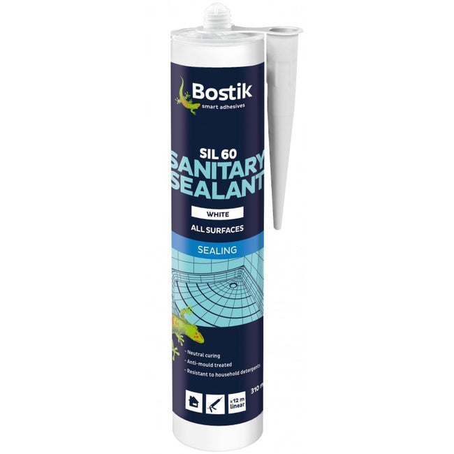 Bostik SIL 60 Sanitary Sealant White 310ml