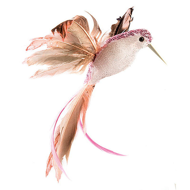DECORATION - HUMMING BIRD PINK (23CM)