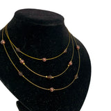 Gold Crystal Necklace