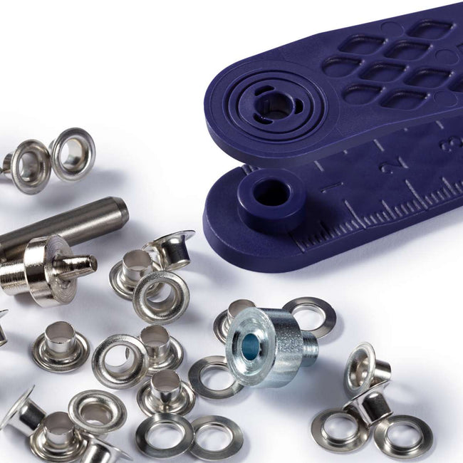 Prym Eyelets and washers, 4.0mm, gold 50pc