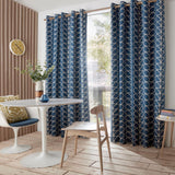 Orla Kiely House Linear Stem Whale Eyelet Curtains