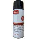De Vielle Fireside Matt Black Stove Coal BBQ Paint 400ml Corrosion Resistant