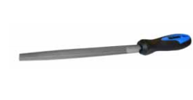 Tala 200mm(8in) Half Round Second Cut File c/w Handle