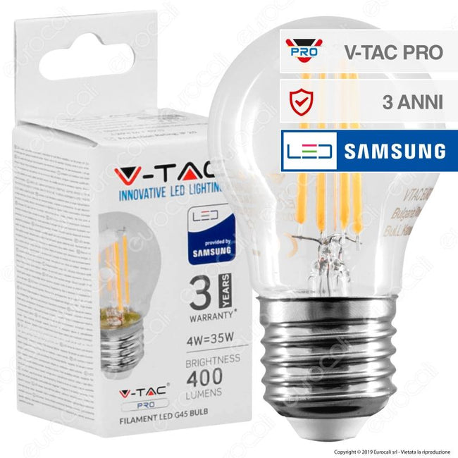VTAC FILAMENT LED G45 BULB